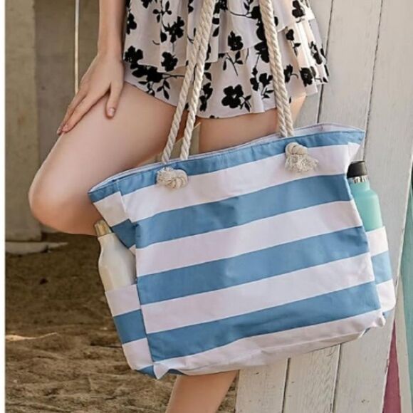 Large Waterproof Sandproof Beach Tote - Picture 6 of 6